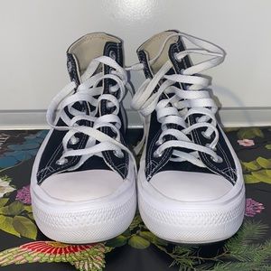 Black High Top Platform Converse Size Women’s 5.5